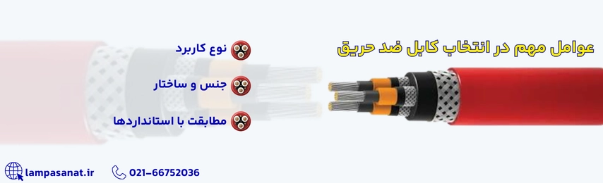 عوامل مهم در انتخاب کابل ضد حریق