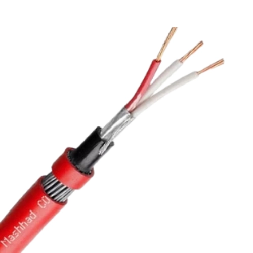 کابل 1.5*3 افشان نسوز شیلددار با نوار میکا