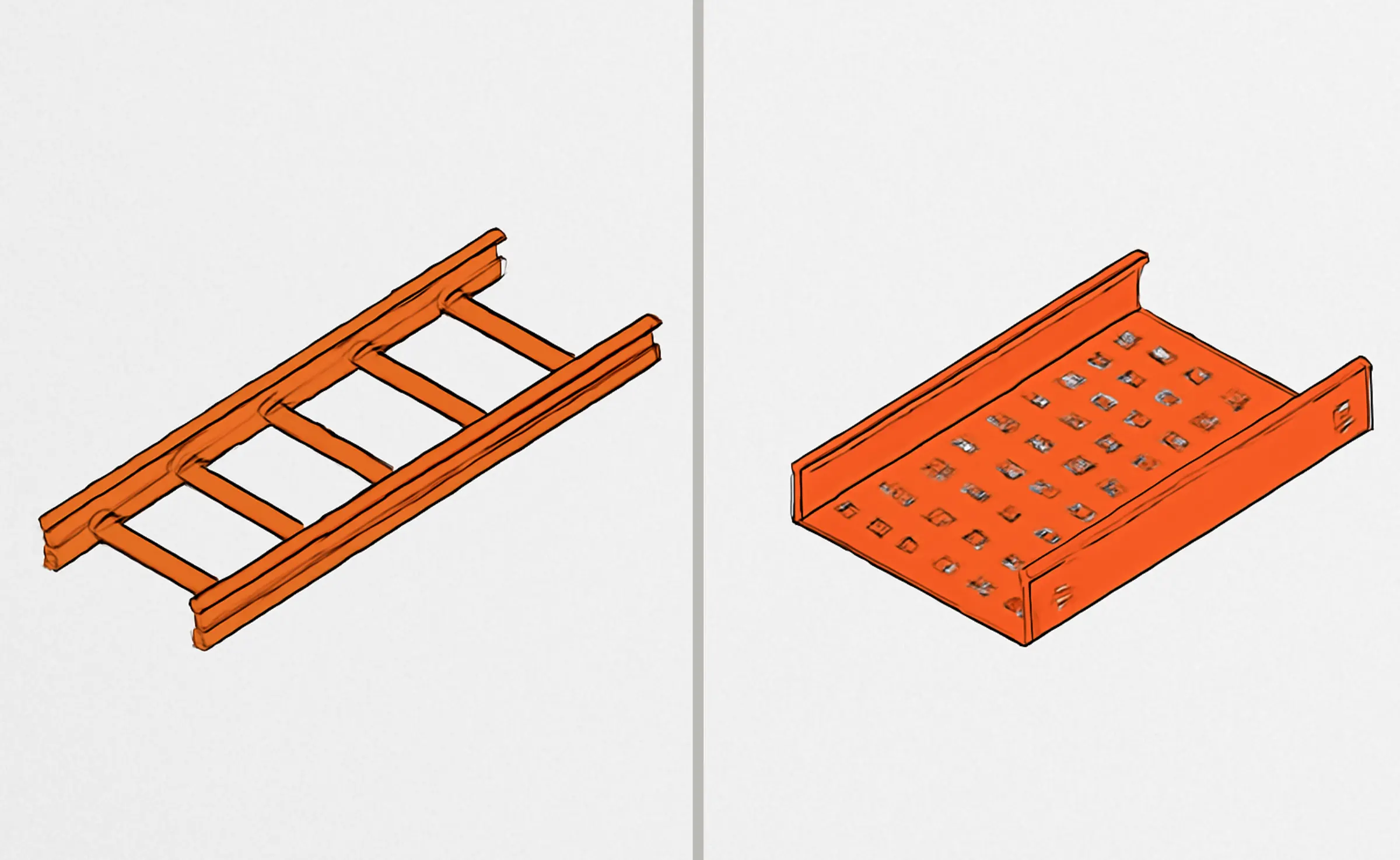تفاوت نردبان کابل و سینی کابل چیست؟